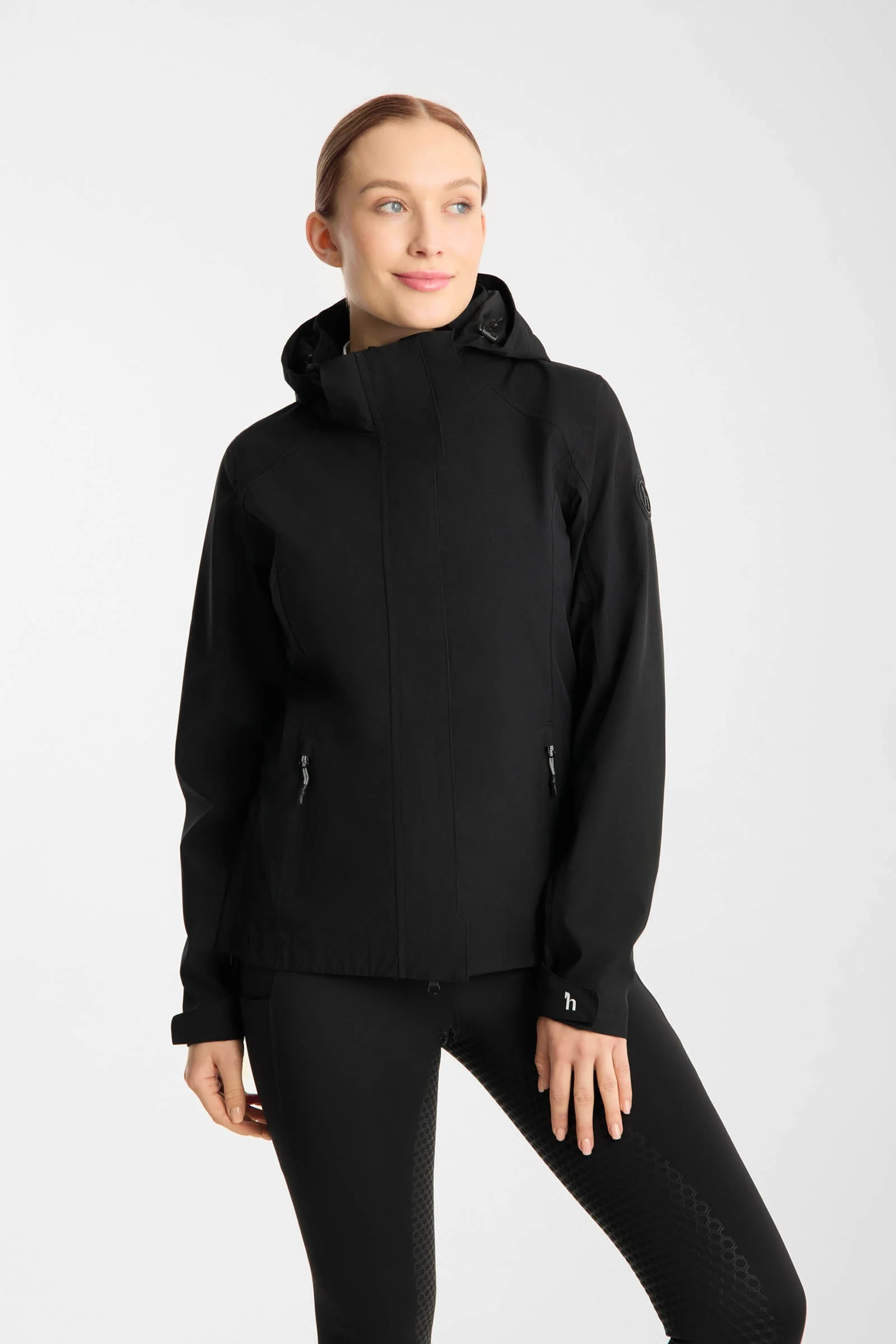 Camila vanntett jakke for dame Black 44