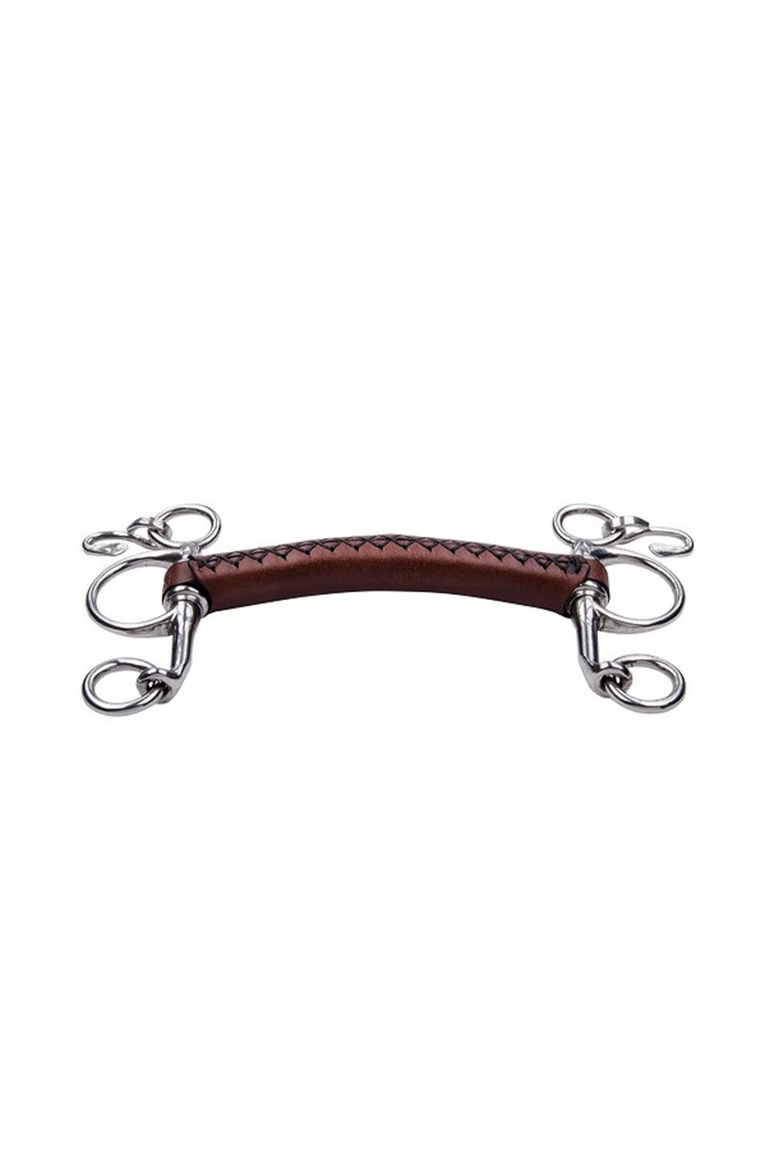 rett babypelham i lær Brown 135 mm