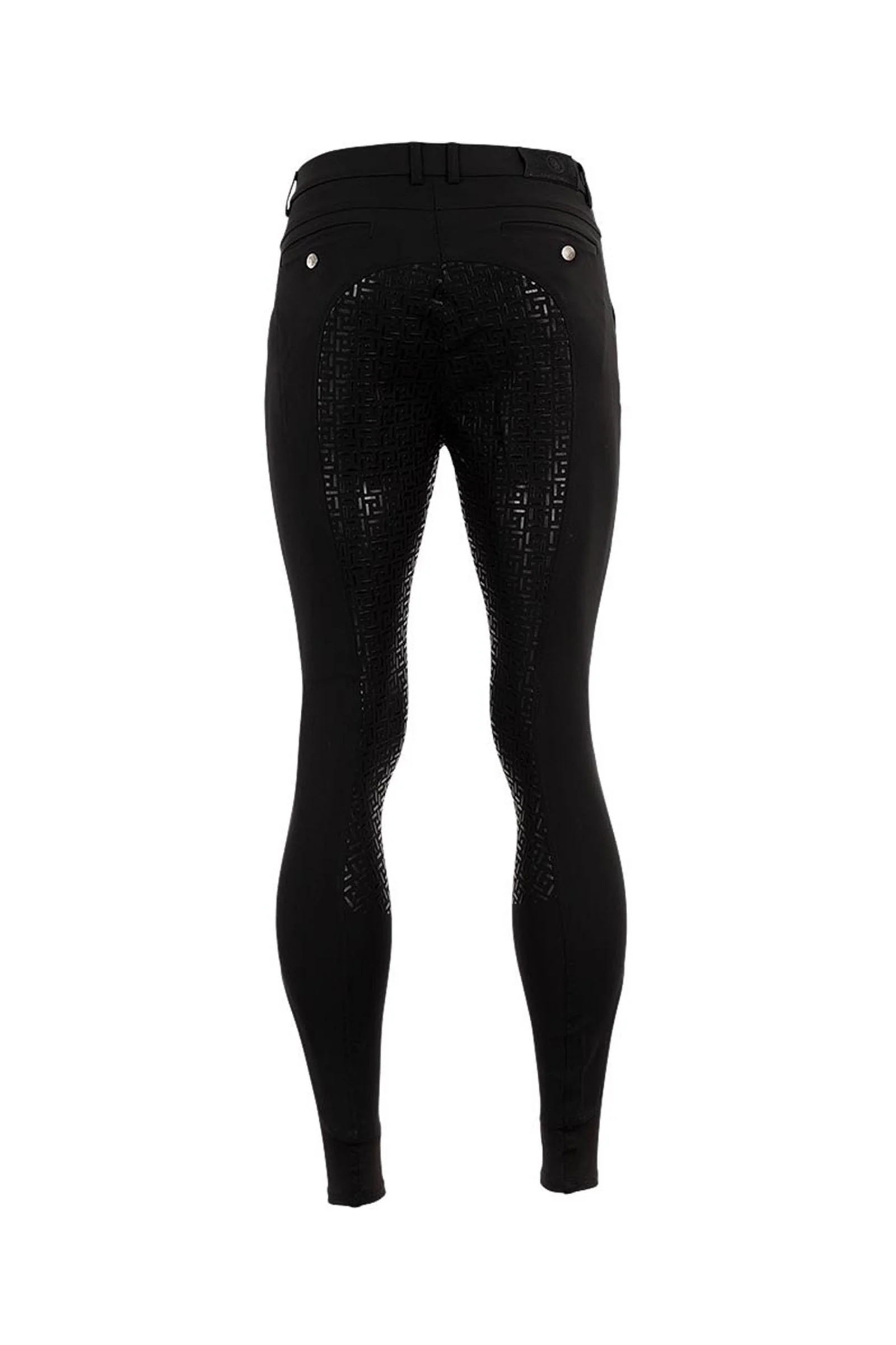 Maikel herre ridebukse med full seat silikon grep Black 52