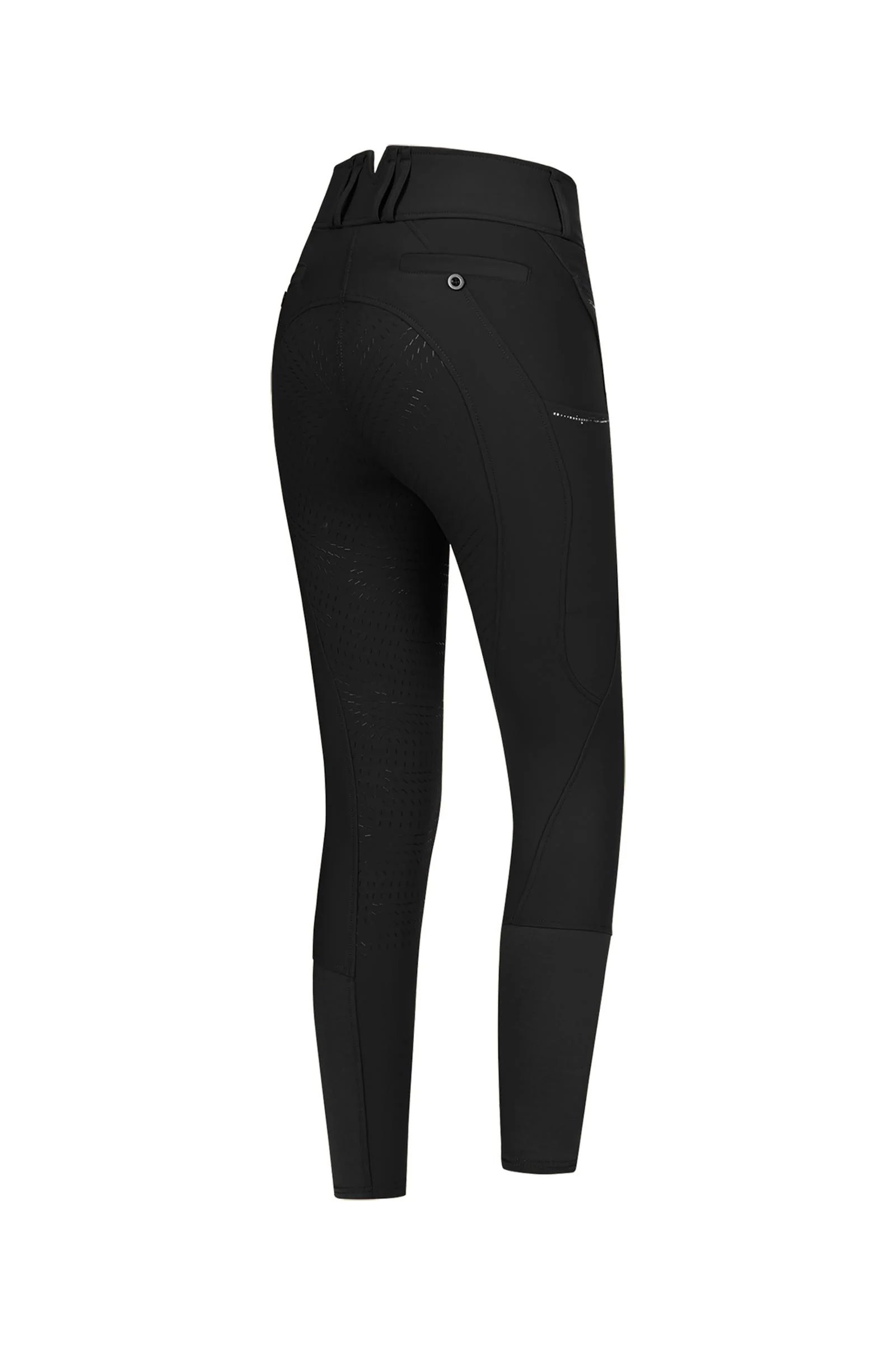 Mathilda Glam Kvinnens High Waist Ridebukser Black 42