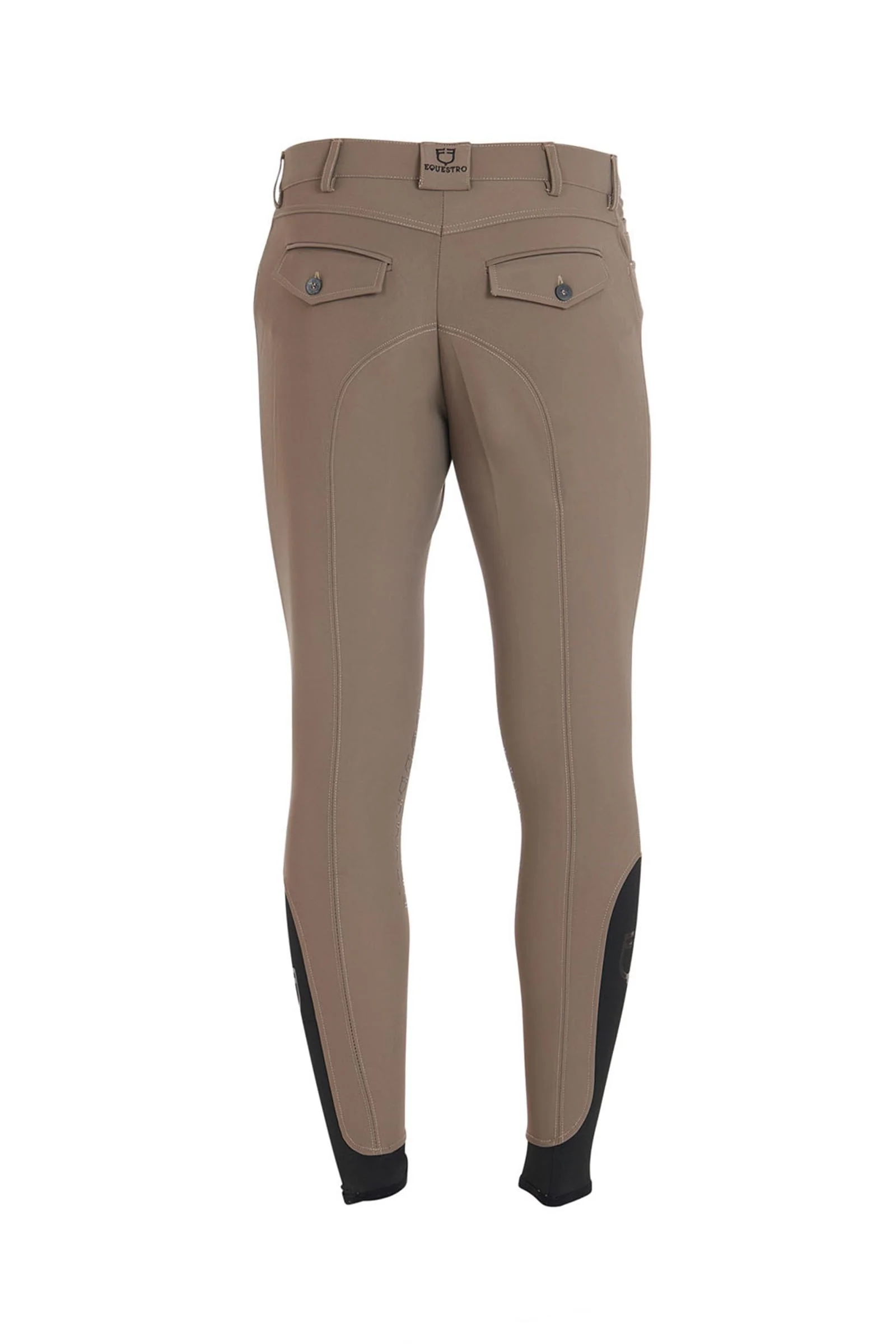 herre ridebukse slim fit knegrip med logo Walnut 48